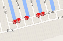 Map of Properties 7th to 12th Street 3rd Row