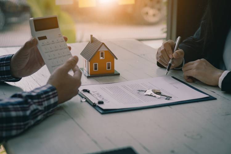 business meeting about real estate investments