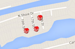 Map of Properties 16th to 19th Street