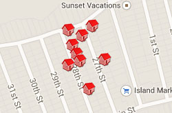 Map of Properties 27th to 29th Street