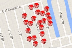 Map of Properties 4th to 6th Street