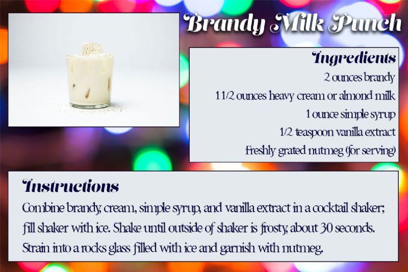 Brandy Milk Punch Recipe Card