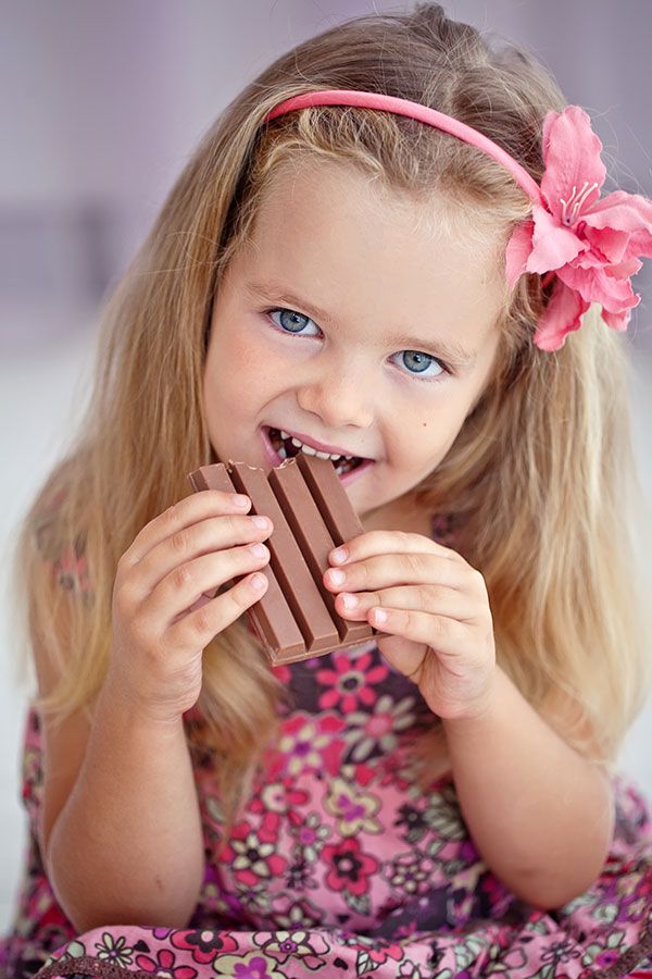 Kid Eating Chocolate