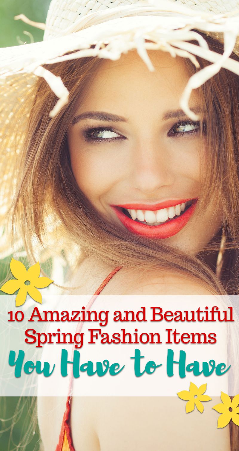 Spring Fashion Items Pin