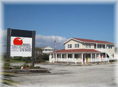 Sunset Vacations Building and Sign