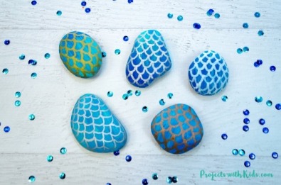 Mermaid Painted Rocks | Sunset Vacations