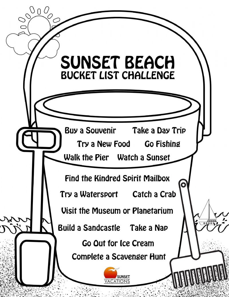 Print It: Sunset Beach BUCKET LIST CHALLENGE!
