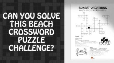 Beach Crossword Puzzle | Sunset Vacations