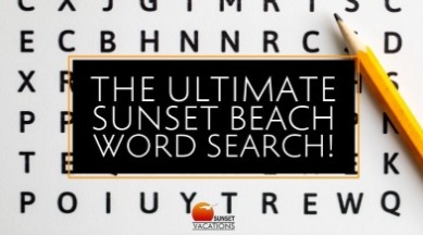 Beach Word Search | Sunset Vacations