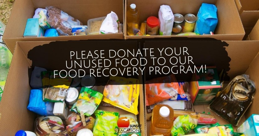Please Donate Your Unused Food to Our Food Recovery Program!