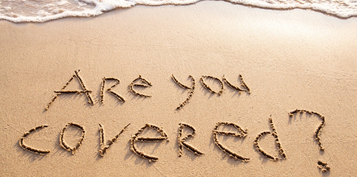 are you covered written in the sand | Sunset Vacations