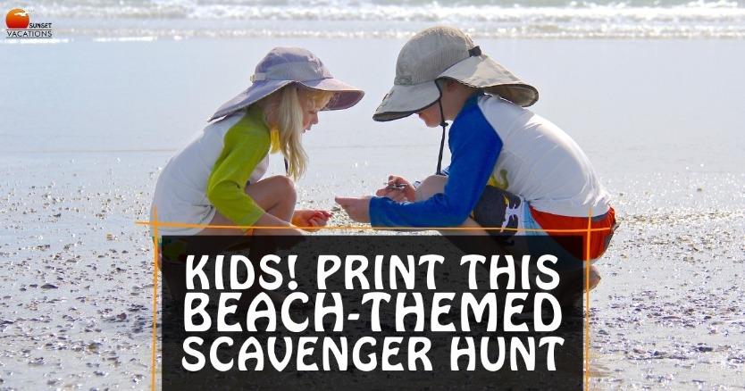 Kids! Print This Beach-Themed Scavenger Hunt