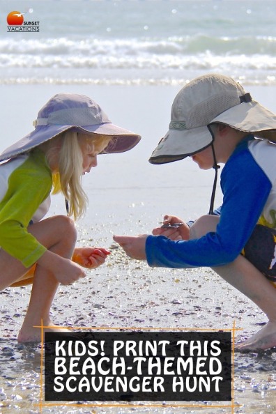 Kids! Print This Beach-Themed Scavenger Hunt