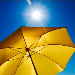  umbrella on beach | Sunset Vacations