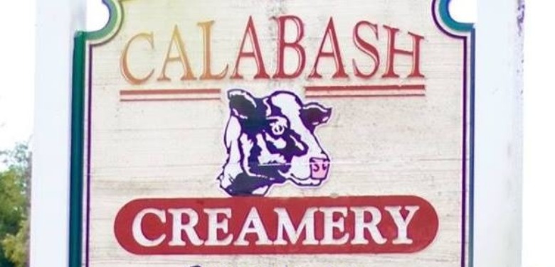 sign for Calabash Creamers in Sunset Beach | Sunset Vacations