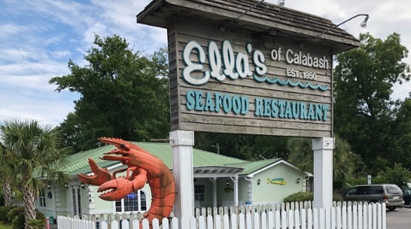 Ella's of Calabash sign | Sunset Vacations