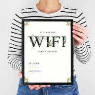 wifi password printable | Sunset Vacations